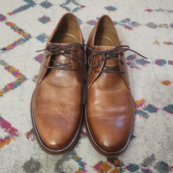 Johnston & Murphy Tan Leather Oxfords - Picture 3 of 10